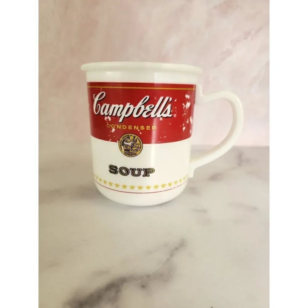 Campbell's soup cup plastic cozy fall drinkware lightweight